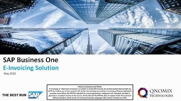 E-Invoicing Solution for SAP-B1