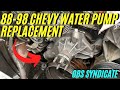 BEST VIDEO! 88-98 Chevy GMC Truck Water Pump Replacement Tutorial (GM400)