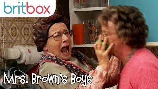 Agnes Gets Hypnotized into Thinking She's A Dog | Mrs Brown's Boys