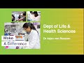 Arjan Van Rossum, Head of Dept of Life & Health Sciences