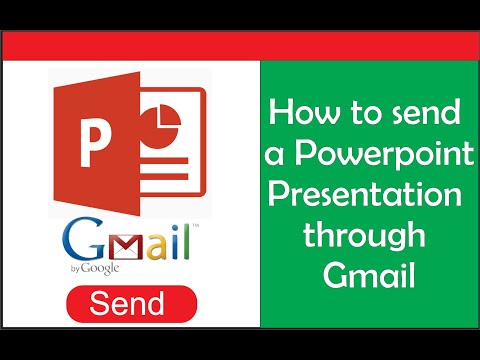How to send a PPT through Gmail: How to Save, attach and send Powerpoint presentation through gmail