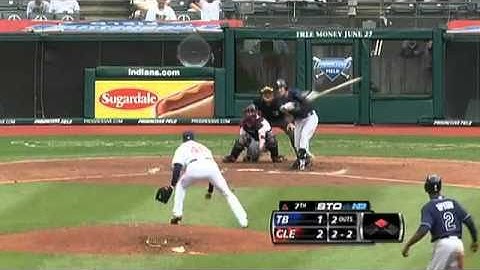 2009/05/28 Indians pitching hold off Rays