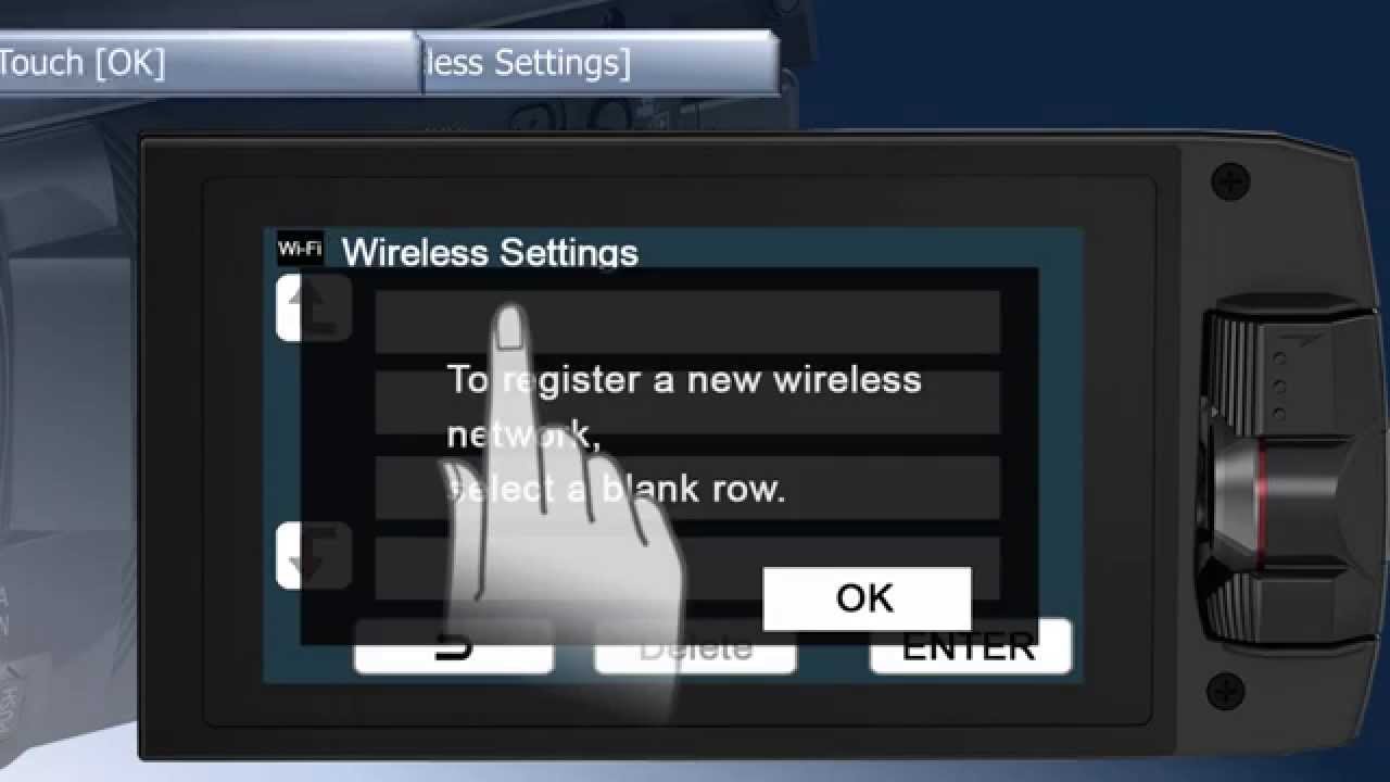 Panasonic - Camcorders - HC-V550K, HC-V750K, HC-W850 - Connect to a Wi-Fi  using the Search function.