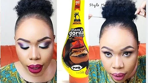 HOW TO USE GORILLA SNOT GEL/ WASH AND GO HAIRSTYLE/ How to style your hair at home
