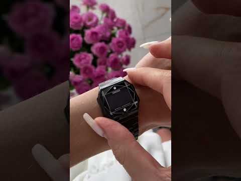 Жіночий годинник Skmei 1797BK Black — стильна електронна модель у чорному кольорі з металевим браслетом