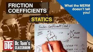 Friction Coefficients - Statics (What the MERM doesn