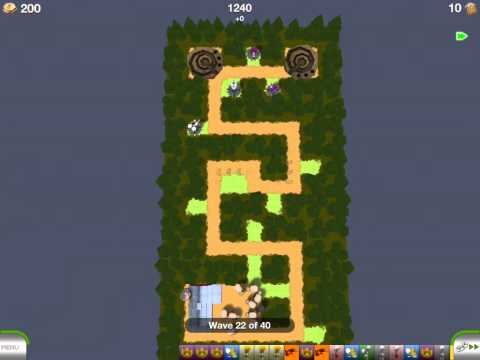 TowerMadness Walkthrough Winding Woods (no extras)