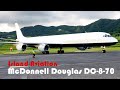 SkyBus Air Cargo (Amerijet) McDonnell Douglas DC-8 arriving into St. Kitts Airport !!!