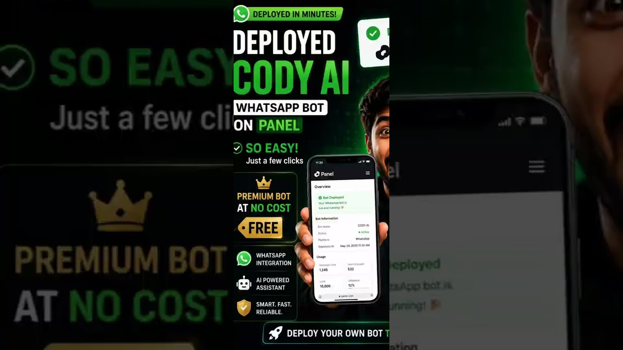 HOW TO CREATE A PREMIUM WHATSAPP BOT PERMANENTLY FOR FREE CODY AI
