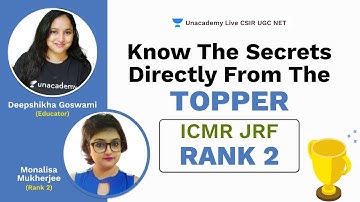 Know the Secrets Directly from ICMR 2020 Topper | ICMR JRF RANK 2 | ICMR Topper Strategy