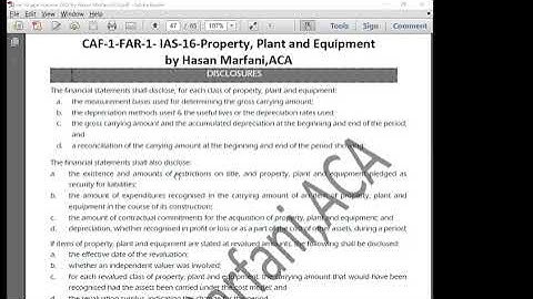 CAF-1-FAR-1-IAS  16 PPE Disclosures-Recorded Lecture