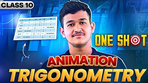 Trigonometry- 1 shot🔥 ANIMATION- Class 10 Maths Chapter 8🔥