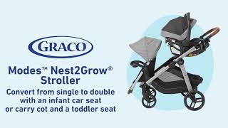 Easily Change Your Graco® Modes™ Nest2Grow® from A Single to Double Stroller