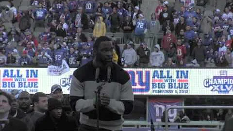 Justin Tuck Takes MetLife from the Jets