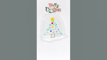 Draw Christmas tree but in water kids easy drawing #kids #easydrawing #christmas #merrychristmas