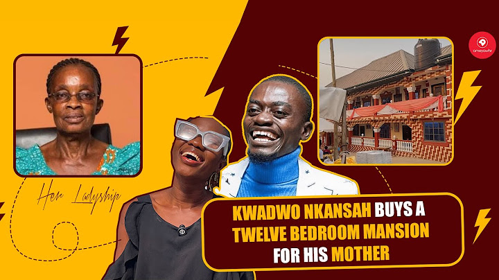 Actor Nkansah Lilwin  gifts his mother a new luxurious  12 bedroom house