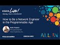 How to be a network engineer in the programmable age