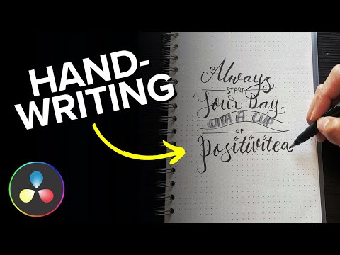 Handwriting Text in Effect DaVinci Resolve (Tutorial)
