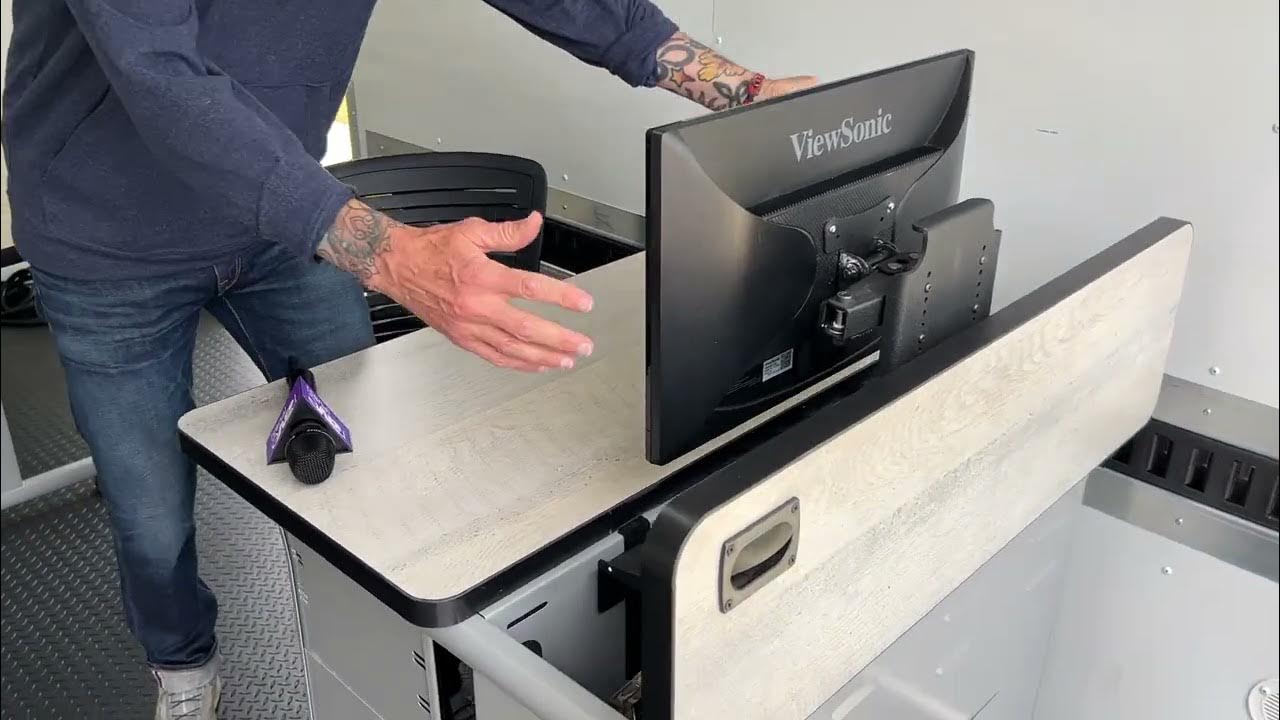 Computer Comforts Demos HideAway LCD Table, for Converting a Computer Lab to a Generalpurpose