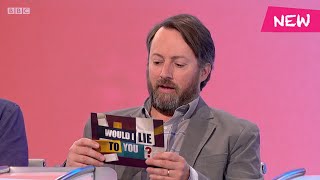 Did David Mitchell wake up with his arms through his pyjama legs after a frightening dream? WILTY?