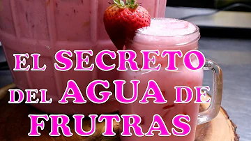 EL SECRETO DEL AGUA FRUTAS