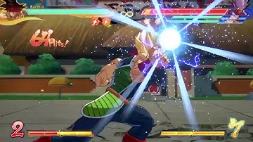 DBFZ S3 Bardock sparking midscreen loop 92 hits new solo TOD