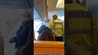 This is what happens when you get caught vaping on a plane! he was escorted off plane by police