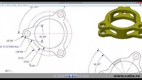 How to create a mechanical part using CATIA Part Design 78 Modelmania 2014 contest Phase 1 and 2