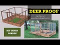 DIY Deer Proof Raised Bed Cedar Garden