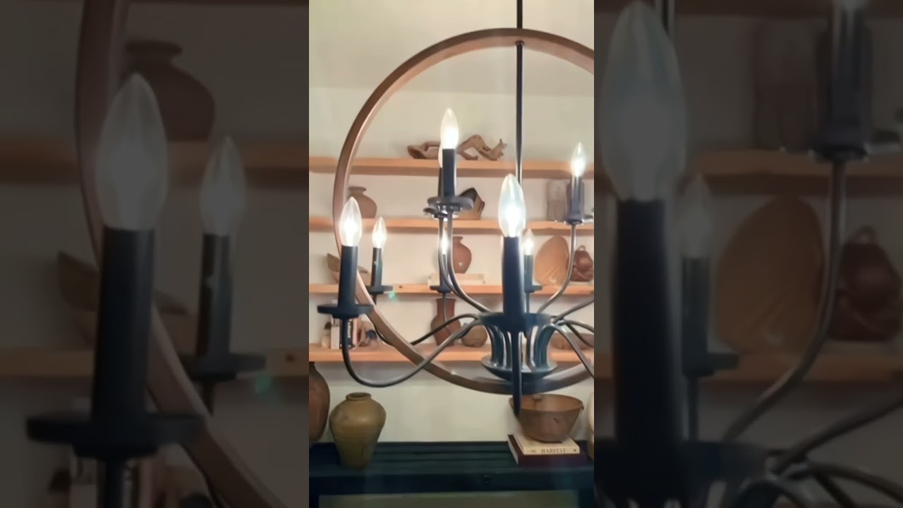 Luxury Modern Farmhouse Chandelier in Olde Bronze | Urban Ambiance UHP2374