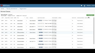 Course Search in Self Service Aiken
