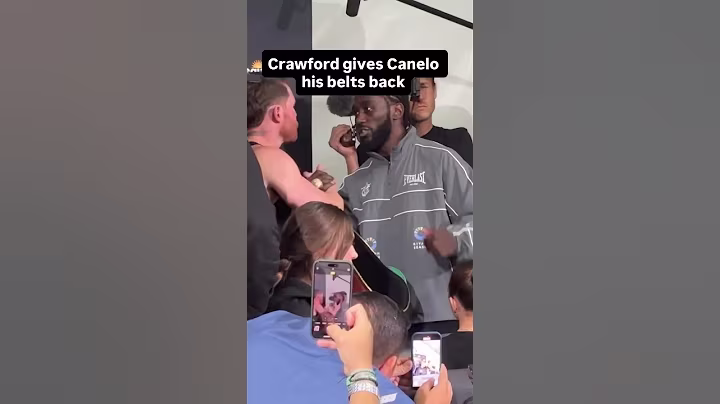 Crawford gives Canelo his belts back