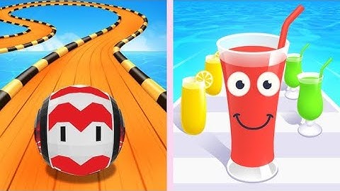 Sky Rolling Ball 3D | Fun Juice Run - All Level Gameplay Android, iOS - NEW MEGA APK UPDATE