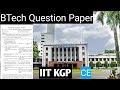 IIT Kharagpur _  BTech Question Paper (CE)