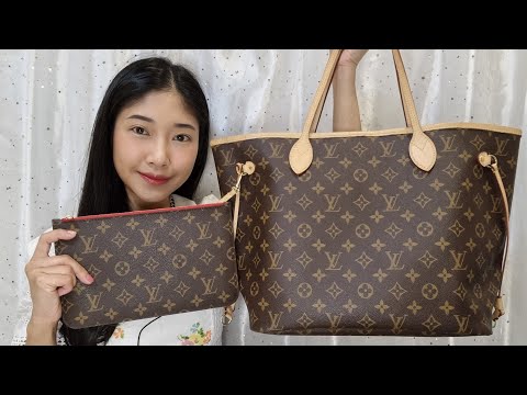 ╭♥ รีวิว Louis Vuitton Neverfull Monogram MM (M41177) - White Brandname Review EP. 191
