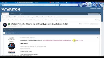 How TO Download walton official firmware