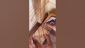 How to measure the position of wooden corner #diy #woodworking #working #tips #ideas #carpentry #art