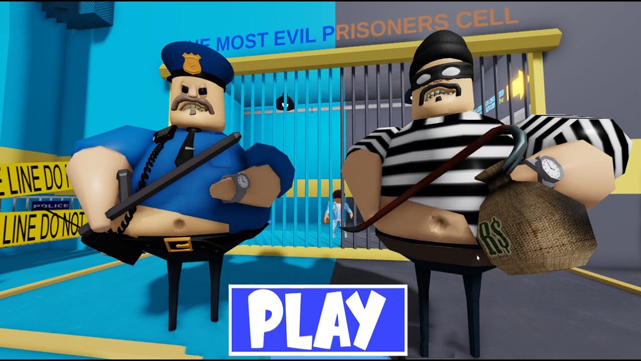 NEW GAME - POLICE BARRY VS THIEF BARRY'S PRISON RUN! (OBBY ...