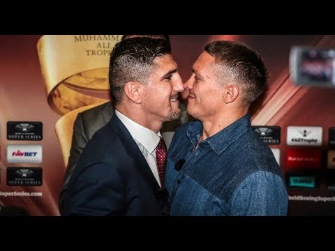 Хук толкнул и обозвал Усика на церемонии Face-Off! 🔥Huck pushes Usyk