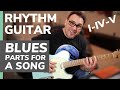 Blues rhythm guitar lesson for a blues chord progression in popular music  blues guitar