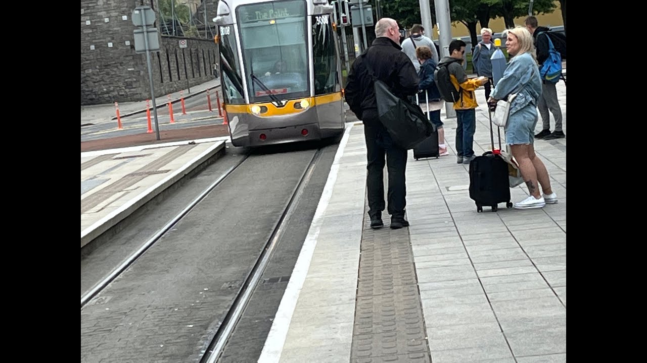 Dublin Ireland  Luas tram how to use and get to city centre