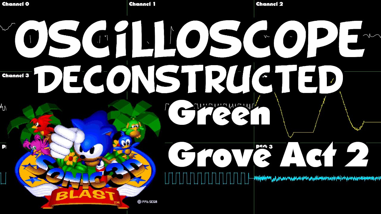 Sonic 3D Blast - Green Grove Zone Act 2 - Oscilloscope Deconstruction