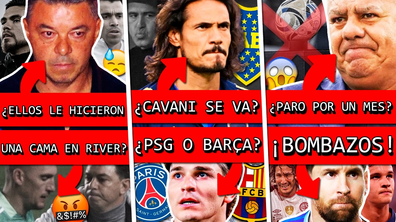 GALLARDO fue TRACIONADO en RIVER por 5 jugadores?+ CAVANI se va de BOCA?+ Suspende FÚTBOL ARGENTINO?