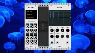 VCV Rack | opening and closing gates w/ MIDI keyboard note presses