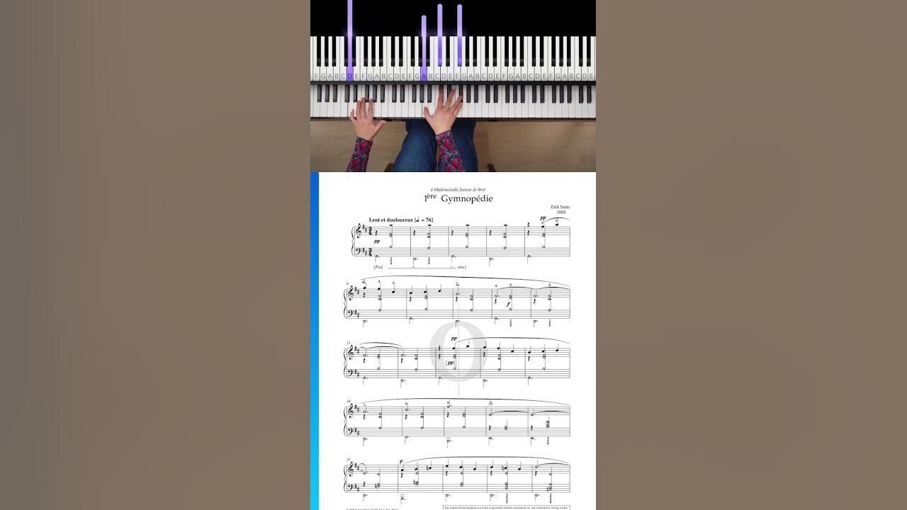 Gymnopédie No. 1 by Erik Satie (Beautiful Piano Playing) Gymnopédie No. 1 by Erik Satie (Beautiful Piano Playing)