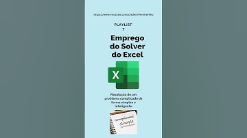 Canal do Edenir: Emprego do Solver do Excel