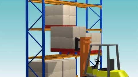 01.01Single deep selective racking system