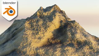 How to make procedural mountains in Blender 4.0