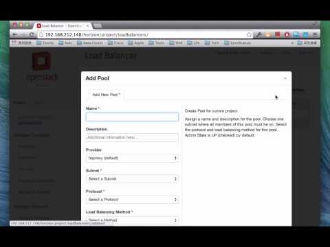 OpenStack: Using Keypair File to Login Instance & Configuring LBaaS
