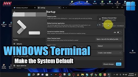 How to Make Window Terminal the System Default on Windows 11